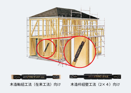 住宅用制震システム「TRCダンパー」